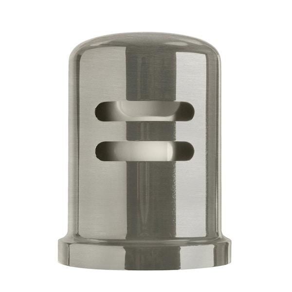 Westbrass 1-3/4" x 2-3/4" Solid Brass Air Gap Cap Only, Skirted, Satin Nickel D201-1-07 - main
